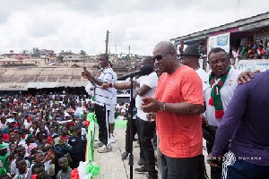 Former President John Mahama was speaking at the Unity Walk, organized in Tarkwa