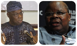 [L-R] Olusegun Obasanjo - Former President of Nigeria, Benjamin Mkapa - Former President of Tanzania