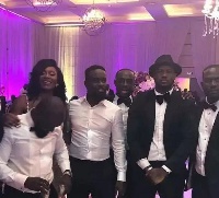 Sarkodie, Joey B, others at the wedding