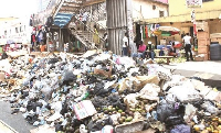 File photo of a market choked with filth