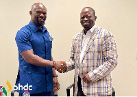 Onasis Rosely and his GNPC counterpart responsible for Exploration and Production, Michael N. A.