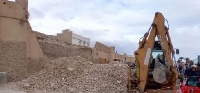The state of the collapsed Tunisia Kairouan walls