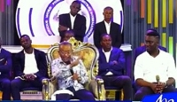 Rev. Isaac Owusu Bempah (sitted with hand raised)