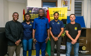 Minister of Sports and Recreation, Kofi Adams (M)