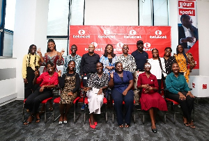 Telecel Ghana’s senior management team and award winners at the event