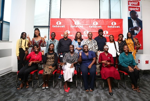 Award recipients with Telecel Ghana’s Senior Management Team at the event