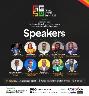 Some of the notable speakers for Ghana Events Summit