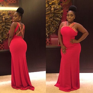 Moesha Bodoung Red Gown