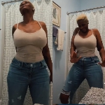 Ayisha Modi dances seductively with her nipples pointed in attire