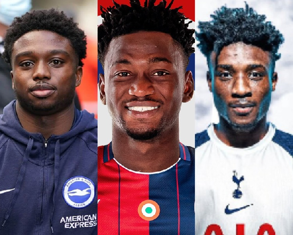 L-R: Kudus, Sulemana and Tariq Lamptey have have switched clubs