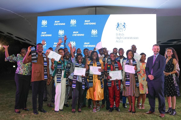 The scholarship awardees in a group photo