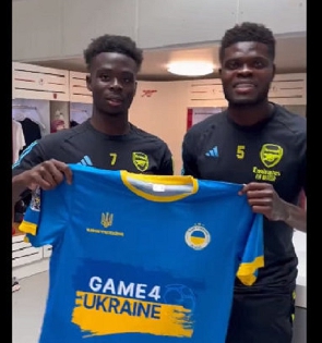 Thomas Partey and Bukayo Saka