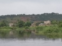 Some structures spotted along the Densu waterway