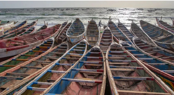 Canoes, are often used by migrants trying cross the Atlantic to reach Spain's Canary Islands