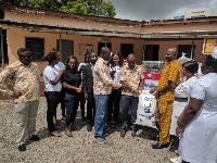 Gold Coast Fund Management presents items to the Accra Psychiatric Hospital.