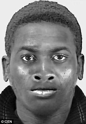 An e-fit of the suspect which was put out by the police
