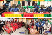 Scenes from the meeting between the Ghana Navy and the Tema Traditional Council