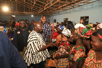 Dr Bawumia and some widows in the North East