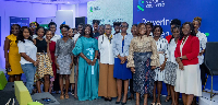 The women of Standard Chartered at the launch