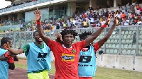 Yacouba Songne scored twice as Kotoko beat defending champions Aduana Stars