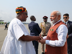 President John Mahama and Shri Narendra Modi, Indian Prime Minister
