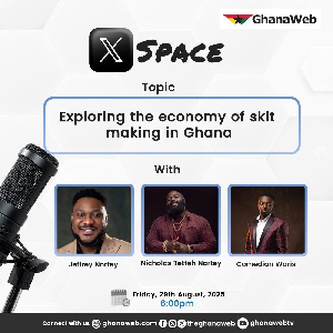 Join the discussion tonight, Friday, August 29, 2025, at 6pm on GhanaWeb's X Space