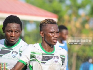Moro (R) has been heavily linked with a move to Asante Kotoko