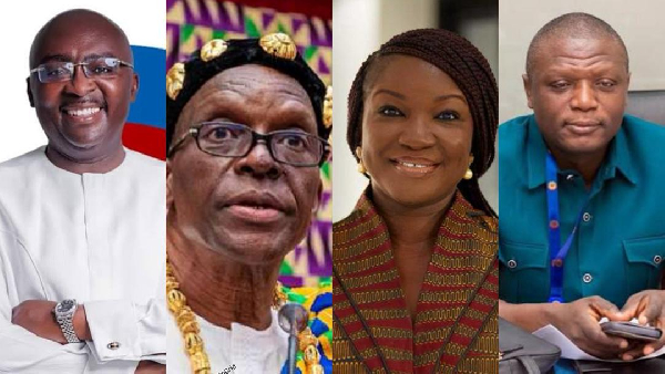 L-R Dr. Mahamudu Bawumia, Alban Bagbin, Joyce Mogtari, and Kofi Adams have all reacted