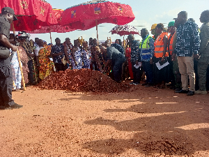 President Mahama launched the construction of 33 24-hour markets in Asesewa for all MMDAs in the E/R
