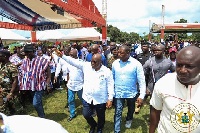 President Akufo-Addo arriving at the Conference grounds