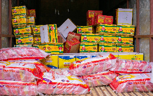 Nutrifoods Ghana Limited has donated food products to flood victims