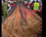 The Azangbe deity during the demonstration