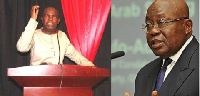 Kwesi Pratt Jnr (L) and Prez Akufo-Addo (R)