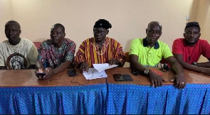 National Patriots against Injustice and Corruption Ghana (NAPAIC-Ghana), addressing the press