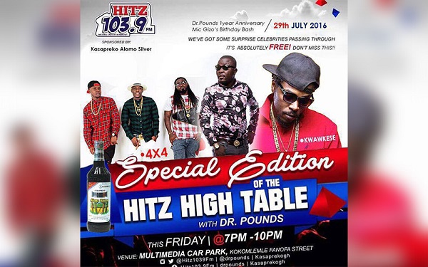 Dr Pounds 'Hitz High Table'