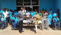 The Accra Rehabilitation Centre has received metal frames and walking sticks from two institutions