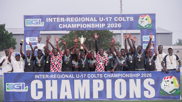 The winners of the 2026 KGL Foundation Inter-Regional U17 Colts Championship