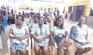 Staff of Chemunaa Basic School at the send-off ceremony