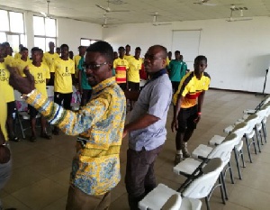 Nana Appiah Mensah was at the training camp in Prampram