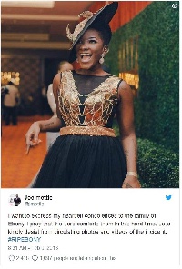 Ebony died in a gory accident on Thursday evening