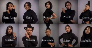 Finalists of the Miss Health Ghana pageant
