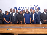 A delegation from the Law Students’ Network with Dr Mahamudu Bawumia