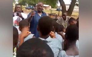 The headmaster has been suspended for allegedly allowing an NDC aspirant to campaign to the students