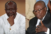 Martin Amidu (R) condemns prosecution and investigation of Ken Ofori-Atta (L)