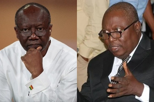 Martin Amidu (R) condemns prosecution and investigation of Ken Ofori-Atta (L) Martin Amidu (R) condemns prosecution and investigation of Ken Ofori-Atta (L)