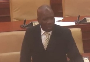 Mahama Ayariga in parliament on November 1, 2023