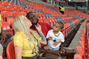 Jerome Opoku and his wife Tanja Jerome Opoku and his wife Tanja