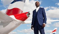 Ozwald Boateng photographed by Neale Haynes at London Heathrow Sept 2018 -British Airways