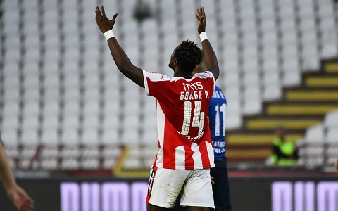 Boakye-Yiadom has scored 14 goals in 13 games for the Serbian side this season