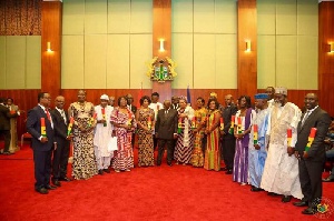 Akufo-Addo on Monday presented letters of credence to 22 newly-appointed Ambassadors-designate